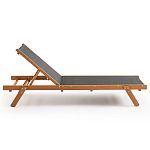 Шезлонг из текстиля и эвкалипта Power of Nature варинант исполнения - 2 | Loft Concept в Челябинске