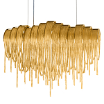 Люстра подвесная с металлическими цепочками и изогнутыми металлическими дугами 72 см Atlantis Chain варинант исполнения - 16 | Loft Concept в Челябинске