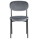 Стул с круглым сиденьем на металлическом основании ALFIE CHAIR Grey варинант исполнения - 2 | Loft Concept в Челябинске