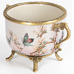 Фарфоровая чаша с бронзовыми элементами Eden Garden варинант исполнения - 2 | Loft Concept в Челябинске