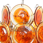 Люстра из оранжевых стеклянных дисков OrangeGlowing Reflectors варинант исполнения - 1 | Loft Concept в Челябинске