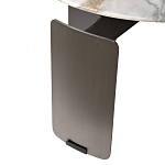 Столик журнальный с круглой мраморной столешницей на трех опорах Marble Stone Drawing варинант исполнения - 5 | Loft Concept в Челябинске