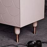 Дизайнерский комод розовый с фактурным фасадом Tiles варинант исполнения - 3 | Loft Concept в Челябинске