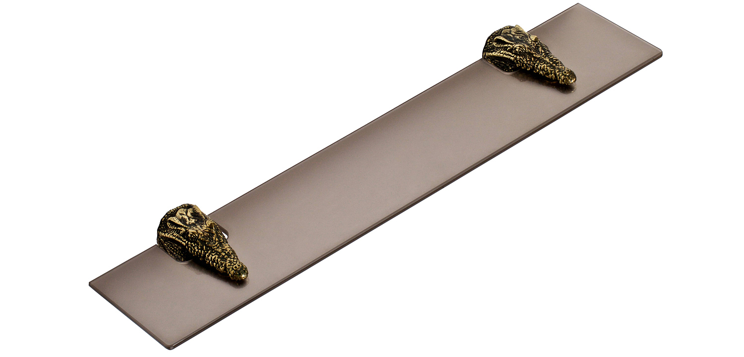 Полка для ванной Bronze Crocodile Heads Полка для ванной Bronze Crocodile Heads - Loft-Concept в Челябинске