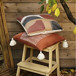 Подушка декоративная с геометрическим узором и плетенными вставками Divine Abstractions варинант исполнения - 6 | Loft Concept в Челябинске