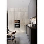 Серый кухонный гарнитур с фасадом под светлый дуб Ferrand Kitchen Set варинант исполнения - 2 | Loft Concept в Челябинске