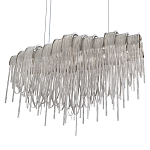 Люстра подвесная с металлическими цепочками и изогнутыми металлическими дугами 72 см Atlantis Chain варинант исполнения - 7 | Loft Concept в Челябинске