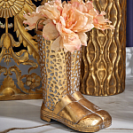 Ваза в форме сапог с рельефной текстурой и ручками Vase Boot варинант исполнения - 3 | Loft Concept в Челябинске