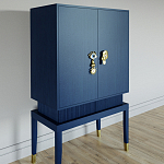 Кабинетный шкаф Elsa Dreams Blue с 2-мя ящиками варинант исполнения - 1 | Loft Concept в Челябинске