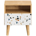 Прикроватная тумба с изображением на ящике Elise Nightstand варинант исполнения - 14 | Loft Concept в Челябинске