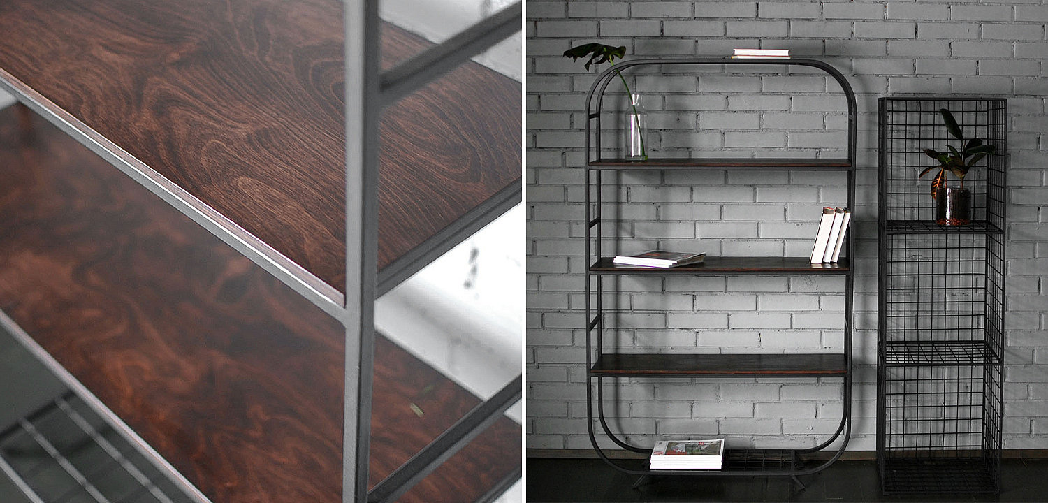 Стеллаж Martine Industrial Metal Rust Rack Стеллаж Martine Industrial Metal Rust Rack - Loft-Concept в Челябинске
