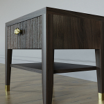 Прикроватная тумбочка с ящиком Elsa Dreams Walnut варинант исполнения - 3 | Loft Concept в Челябинске