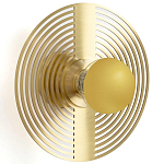 Бра в виде металлического диска Amadis Gold Wall Lamp варинант исполнения - 1 | Loft Concept в Челябинске