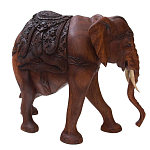 Статуэтка деревянная в виде слона Dressy Elephant варинант исполнения - 2 | Loft Concept в Челябинске