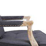 Кресло Aubrey Classical Armchair dark grey velour варинант исполнения - 5 | Loft Concept в Челябинске