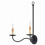 Бра настенное черное с 2-мя лампами Candle Sleeves варинант исполнения - 2 | Loft Concept в Челябинске