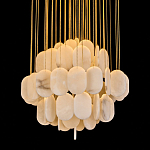 Люстра с овальными подвесками из натурального камня Spatial Composition варинант исполнения - 2 | Loft Concept в Челябинске