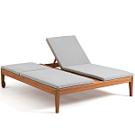 Шезлонг двухместный из эвкалипта Sunset варинант исполнения - 2 | Loft Concept в Челябинске