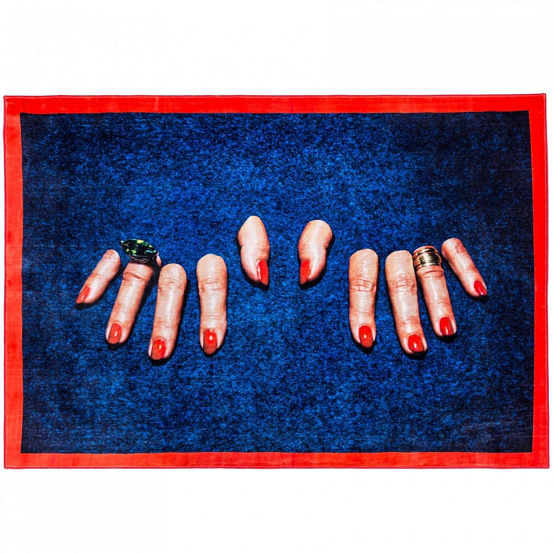 Ковер Seletti Rectangular Rug Fingers Мульти Ковер Seletti Rectangular Rug Fingers Мульти в Челябинске | Loft Concept