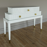 Премиальная Консоль с тремя ящиками Elsa Dreams White варинант исполнения - 1 | Loft Concept в Челябинске