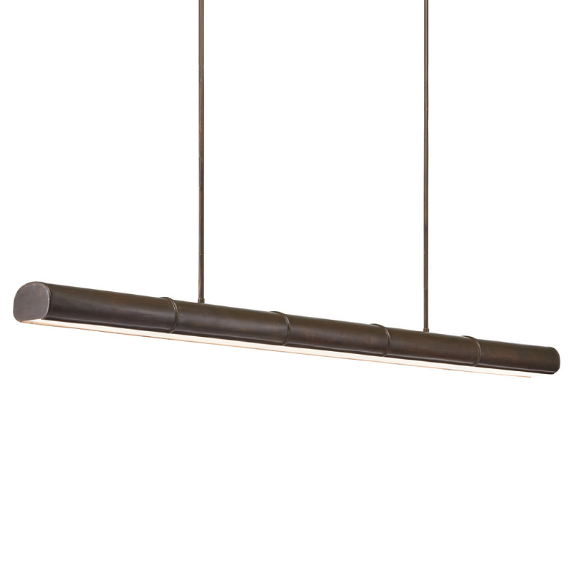 Люстра длинная линейная Long Linear Chandelier Темная бронза Люстра длинная линейная Long Linear Chandelier Темная бронза в Челябинске | Loft Concept