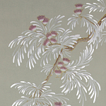 Обои ручная роспись Silk Tree Special Colourway on grey painted Xuan paper варинант исполнения - 1 | Loft Concept в Челябинске