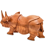 Статуэтка деревянная в виде носорога Rhino Horn варинант исполнения - 2 | Loft Concept в Челябинске