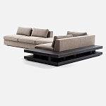 Современный модульный диван Zartаrn с приставным деревянным столиком варинант исполнения - 2 | Loft Concept в Челябинске