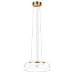 Подвесной светильник  с плоским прозрачным стеклянным плафоном Grada Light варинант исполнения - 2 | Loft Concept в Челябинске