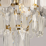 Люстра многоярусная с овальными прозрачными подвесками 28 см Harmonica варинант исполнения - 8 | Loft Concept в Челябинске