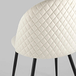 Мягкий стул в бежевом велюре Miruna Chair варинант исполнения - 6 | Loft Concept в Челябинске