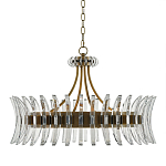 Люстра круглая с прозрачными элементами в форме полумесяца Crescent варинант исполнения - 2 | Loft Concept в Челябинске