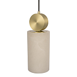 Подвесной светильник с цилиндрическим мраморным плафоном Marble square варинант исполнения - 3 | Loft Concept в Челябинске