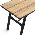 Скамья с сиденьем из массива акации Damon Industrial Wooden Bench варинант исполнения - 2 | Loft Concept в Челябинске