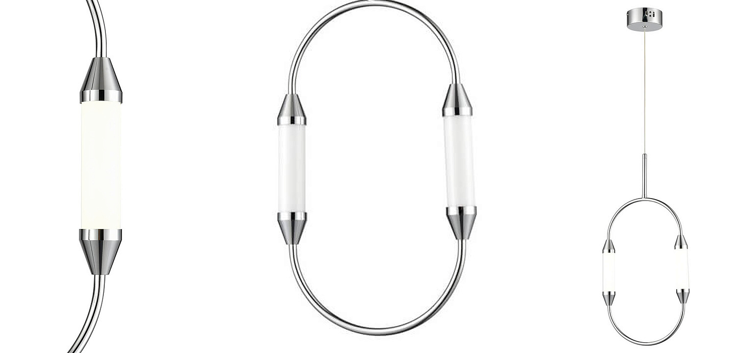 Подвесной светильник Giopato & Coombes CIRQUE Pendant Ellipse Vertical Chrome S Подвесной светильник Giopato & Coombes CIRQUE Pendant Ellipse Vertical Chrome S - Loft-Concept в Челябинске