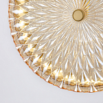 Подвесной светильник с плафоном из рельефного стекла Peony Glass Bronze  варинант исполнения - 6 | Loft Concept в Челябинске