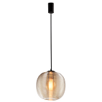 Подвесной светильник со стеклянным рельефным плафоном хром Perforated Glass 25 варинант исполнения - 2 | Loft Concept в Челябинске