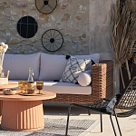 Трехместный садовый диван из плетеного пластика Matteo варинант исполнения - 5 | Loft Concept в Челябинске