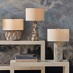 Настольная лампа с каркасом с состаренным эффектом Ancient Column варинант исполнения - 4 | Loft Concept в Челябинске