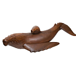 Статуэтка деревянная в виде двух китов Mammals варинант исполнения - 2 | Loft Concept в Челябинске