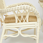 Комплект обеденный из ротанга Eloise grand white варинант исполнения - 4 | Loft Concept в Челябинске