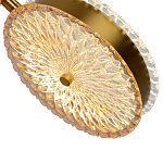  Подвесной светильник с плафонами из рельефного стекла Peony Glass Bronze Two варинант исполнения - 3 | Loft Concept в Челябинске