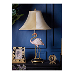 Настольная лампа с абажуром Розовый Фламинго Porcelain Flamingo Lamp варинант исполнения - 5 | Loft Concept в Челябинске