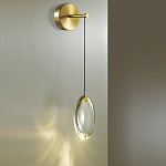 Бра с плафоном в форме капли Crystal Transparent Drop варинант исполнения - 2 | Loft Concept в Челябинске