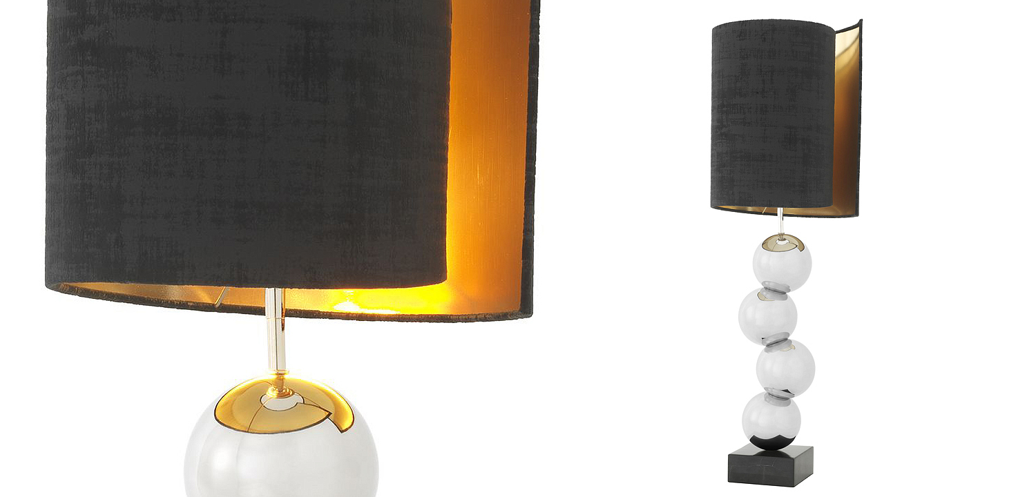 Настольная лампа Eichholtz Table Lamp Aerion Nickel Настольная лампа Eichholtz Table Lamp Aerion Nickel - Loft-Concept в Челябинске