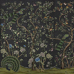 Обои ручная роспись St Laurent Casino metallic silk варинант исполнения - 1 | Loft Concept в Челябинске