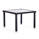 Обеденный комплект из искуственного ротанга Vintara черный варинант исполнения - 11 | Loft Concept в Челябинске