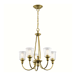 Люстра с прозрачными плафонами из пузырчатого стекла Kichler варинант исполнения - 10 | Loft Concept в Челябинске