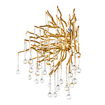 Бра с лучеобразным основанием и подвесками из прозрачного стекла в виде длинных капель Droplet Chandelier варинант исполнения - 5 | Loft Concept в Челябинске