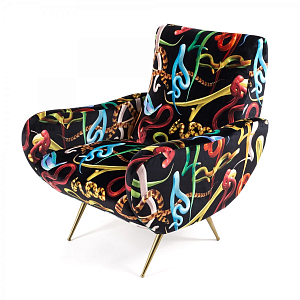 Кресло Seletti Armchair Snakes Design: Toiletpaper